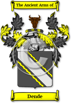 Dende Family Crest Download (JPG) Legacy Series - 600 DPI