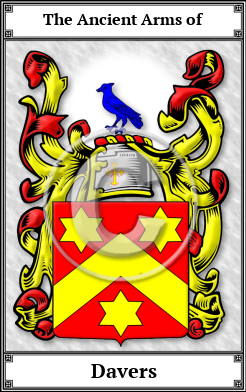 Davers Family Crest Download (JPG)  Book Plated - 150 DPI