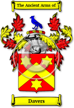 Davers Family Crest Download (jpg) Legacy Series - 150 DPI