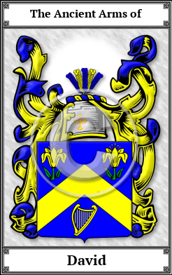 David Family Crest Download (JPG)  Book Plated - 150 DPI