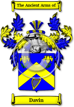 Davin Family Crest Download (JPG) Legacy Series - 600 DPI