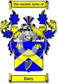 Davy Family Crest Download (jpg) Legacy Series - 150 DPI