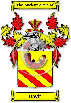 Davit Family Crest Download (jpg) Legacy Series - 150 DPI