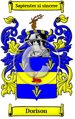 Dorison Family Crest/Coat of Arms