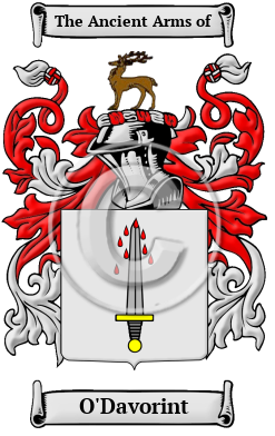 O'Davorint Family Crest/Coat of Arms