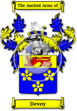 Devoy Family Crest Download (jpg) Legacy Series - 150 DPI