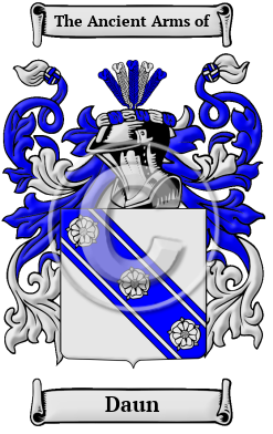 Daun Family Crest/Coat of Arms