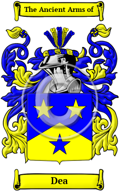 Dea Family Crest/Coat of Arms