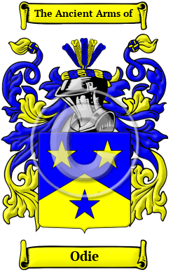 Odie Family Crest/Coat of Arms