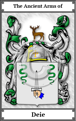 Deie Family Crest Download (JPG)  Book Plated - 150 DPI