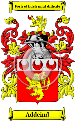 Addeind Family Crest/Coat of Arms