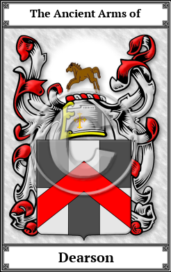 Dearson Family Crest Download (JPG)  Book Plated - 150 DPI
