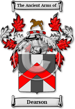 Dearson Family Crest Download (jpg) Legacy Series - 150 DPI