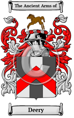 Deery Family Crest/Coat of Arms