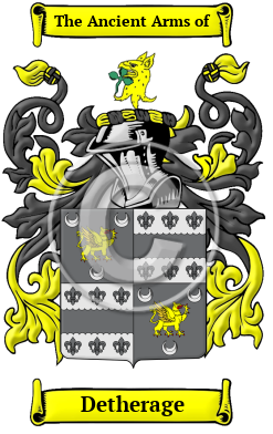 Detherage Family Crest/Coat of Arms
