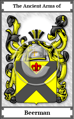Beerman Family Crest Download (JPG)  Book Plated - 150 DPI