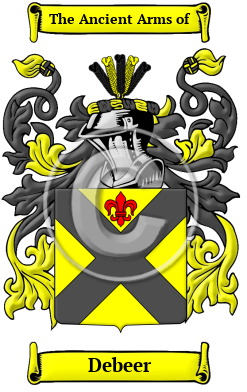 Debeer Family Crest/Coat of Arms