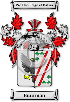 Buurman Family Crest Download (jpg) Legacy Series - 150 DPI