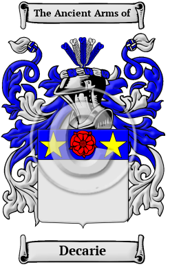Decarie Family Crest/Coat of Arms