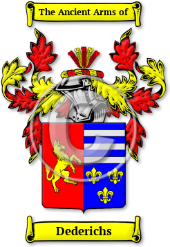 Dederichs Family Crest Download (jpg) Legacy Series - 150 DPI