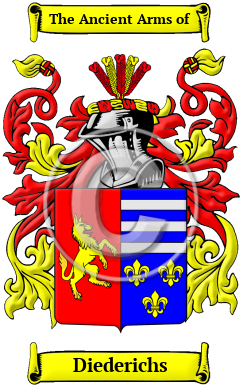 Diederichs Family Crest/Coat of Arms