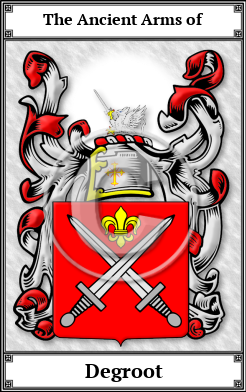 Degroot Family Crest Download (JPG)  Book Plated - 150 DPI