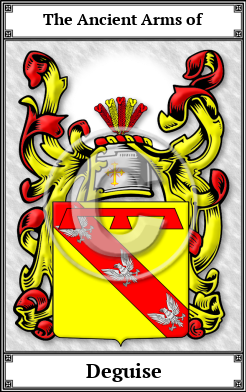 Deguise Family Crest Download (JPG)  Book Plated - 150 DPI