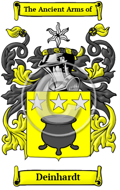 Deinhardt Family Crest/Coat of Arms