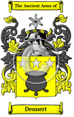 Dennert Family Crest/Coat of Arms