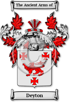 Deyton Family Crest Download (jpg) Legacy Series - 150 DPI