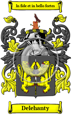 Delehanty Family Crest/Coat of Arms