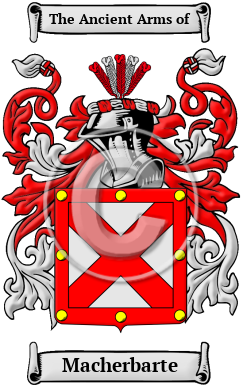 Macherbarte Family Crest/Coat of Arms