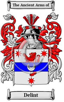 Delint Family Crest/Coat of Arms