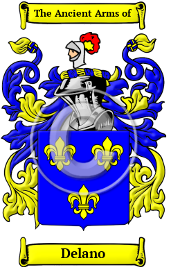 Delano Family Crest/Coat of Arms