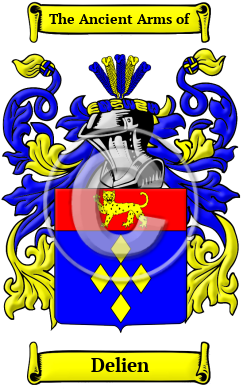 Delien Family Crest/Coat of Arms