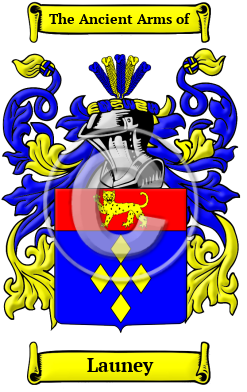 Launey Family Crest/Coat of Arms