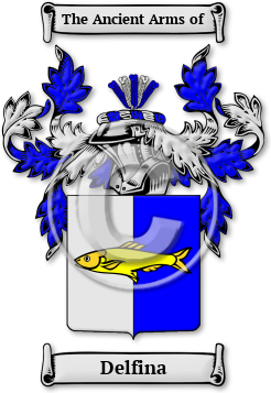Delfina Family Crest Download (jpg) Legacy Series - 150 DPI