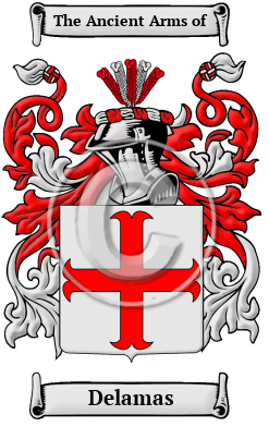 Delamas Family Crest/Coat of Arms
