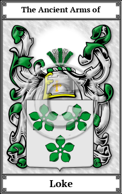 Loke Family Crest Download (JPG) Book Plated - 600 DPI