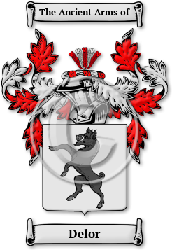 Delor Family Crest Download (jpg) Legacy Series - 150 DPI