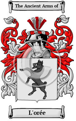 L'orée Family Crest Download (JPG) Heritage Series - 600 DPI