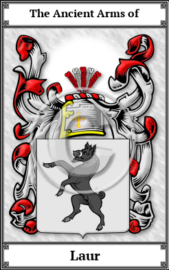 Laur Family Crest Download (JPG)  Book Plated - 150 DPI