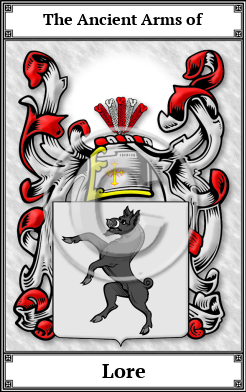 Lore Family Crest Download (JPG)  Book Plated - 150 DPI