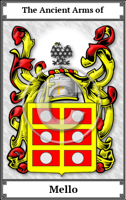 Mello Family Crest Download (JPG)  Book Plated - 150 DPI