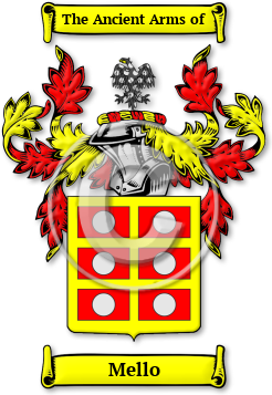 Mello Family Crest Download (jpg) Legacy Series - 150 DPI