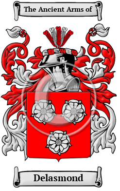 Delasmond Family Crest/Coat of Arms