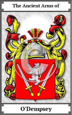O'Dempsey Family Crest Download (JPG)  Book Plated - 150 DPI