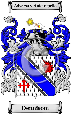 Dennisom Family Crest/Coat of Arms