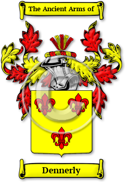 Dennerly Family Crest Download (jpg) Legacy Series - 150 DPI