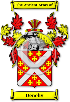 Denehy Family Crest Download (jpg) Legacy Series - 150 DPI